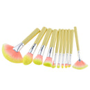 10pcs Professional Makeup Brushes Set Eyebrow Eyeshadow Powder Foundation Blush Contour Concealer Lip Cosmetic