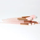 8 Pieces Face Cosmetics Eyeshadow Eyeliner Eyebrow Cream Makeup Brushes Set