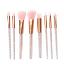 8 Pieces Face Cosmetics Eyeshadow Eyeliner Eyebrow Cream Makeup Brushes Set