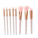 8 Pieces Face Cosmetics Eyeshadow Eyeliner Eyebrow Cream Makeup Brushes Set