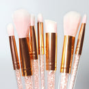 8 Pieces Face Cosmetics Eyeshadow Eyeliner Eyebrow Cream Makeup Brushes Set