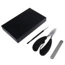 3 Pieces Stainless Steel Nails Manicure Clipper Scissors Plier Dead Skin Removal Tool File Rasp with Case