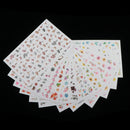 12 Pieces 3D Flowers Nail DIY Art Stickers Water Transfers Decals Nail Art Sticker Tip Decal Manicure