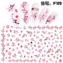12 Pieces 3D Flowers Nail DIY Art Stickers Water Transfers Decals Nail Art Sticker Tip Decal Manicure