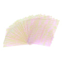 24x Colorful Women Girls Hollow Nail Art Guide Stickers Manicure Decorations