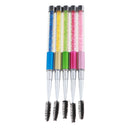 5 Pieces Rhinestone Handle Eyes Makeup Tool Eyelashes Mascara Comestics Brushes Spiral Wands Applicator Set