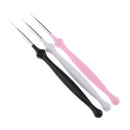3 Pieces Beauty Salon Nail Art Brushes for Nials Polish Liner Drawing Painting Dotting Tools Set Wood Handle