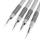 4Pcs Aluminum Handle Nail Art Liner Brush Ultra-thin Line Drawing Pen Manicure DIY Tools
