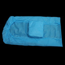 5 Pieces Non woven Waterproof Disposable Single Bed Table Cover Sheet for Beauty Spa Massage Blue 83''x32'' Elastic Edge Blue