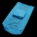 5 Pieces Non woven Waterproof Disposable Single Bed Table Cover Sheet for Beauty Spa Massage Blue 83''x32'' Elastic Edge Blue