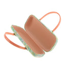 Portable Handbag Style Women Leather Sunglass Organizer Hard Eye Glasses Case Eyewear Protector Box Fresh Green
