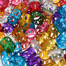 Lots 150 Pieces Colorful Dreadlock Hair Beads Dread Hair Braid Pins Rings Clips DIY Cuff Jewelry for Hair Extensions