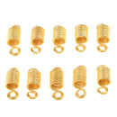 Lots 10 Pieces Golden Dreadlock Hair Beads Dread Hair Braid Pins Rings Clips DIY Cuff Jewelry for Hair Extensions