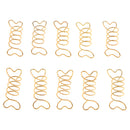 10PCS Dreadlock Beads Hair Extension Braiding Spiral Rings Adjustable Hair Braiding Cuffs Clips Pins Gold