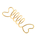 10PCS Dreadlock Beads Hair Extension Braiding Spiral Rings Adjustable Hair Braiding Cuffs Clips Pins Gold
