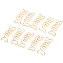 10PCS Dreadlock Beads Hair Extension Braiding Spiral Rings Adjustable Hair Braiding Cuffs Clips Pins Gold