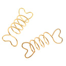 10PCS Dreadlock Beads Hair Extension Braiding Spiral Rings Adjustable Hair Braiding Cuffs Clips Pins Gold