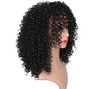 Women Long Kinky Afro Curly African American Synthetic Hair Wigs + Cap 18