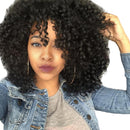 Women Long Kinky Afro Curly African American Synthetic Hair Wigs + Cap 18