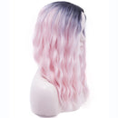 Fluffy Women Long Curly Wave Pink Full Hair Wig Heat Resistant Party Cosplay