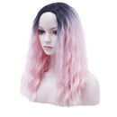 Fluffy Women Long Curly Wave Pink Full Hair Wig Heat Resistant Party Cosplay