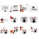 4 Cavities 9mm Tubes Lipstick Mold Lip Gloss Balm Fill Cosmetics Making Mould DIY Cream Maker Molding Tool Aluminum Alloy Eagle Mouth Shaped