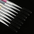 8 Pieces Beads Handle Eyelash Eyebrow Pen Brush Makeup Mascara Eyes Applicator Comb Tools