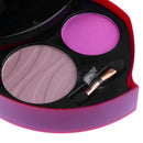 Rotary Eyeshadow Palette Shimmer Glitter Matte, Powder Blusher Comestics, Makeup Brush Tools Set Case Box