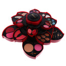 Rotary Eyeshadow Palette Shimmer Glitter Matte, Powder Blusher Comestics, Makeup Brush Tools Set Case Box