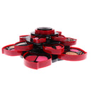 Rotary Eyeshadow Palette Shimmer Glitter Matte, Powder Blusher Comestics, Makeup Brush Tools Set Case Box