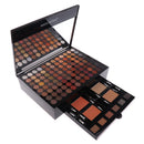 Multi Colors Eyeshadow Eye Shadow Makeup Powder Pigments Case with Mirror and Brushes for Beauty Salon