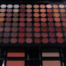Multi Colors Eyeshadow Eye Shadow Makeup Powder Pigments Case with Mirror and Brushes for Beauty Salon