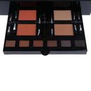Multi Colors Eyeshadow Eye Shadow Makeup Powder Pigments Case with Mirror and Brushes for Beauty Salon