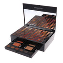 Multi Colors Eyeshadow Eye Shadow Makeup Powder Pigments Case with Mirror and Brushes for Beauty Salon