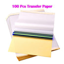 100x 4 Sheets Tattoo Transfer Paper Carbon Thermal Tracing Stencil Copier, Used by tattooists to transfer your designs