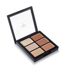 4 Pieces Beauty Comestics Concealer Foundation Cream Palette Powder Sponge Puff Eyebrow Eyeliner Pen with Makeup Brush Tool