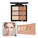 4 Pieces Beauty Comestics Concealer Foundation Cream Palette Powder Sponge Puff Eyebrow Eyeliner Pen with Makeup Brush Tool