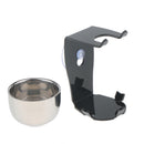 3 In 1 Salon Bristle Hair Shaving Brush Soap Mug Bowl Shave Stand Travel Set