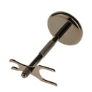 Men Barber Alloy Shaving Brush Safety Holder Rack Stand Shelf 2 Prongs