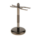 Men Barber Alloy Shaving Brush Safety Holder Rack Stand Shelf 2 Prongs