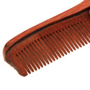 Mens Natural Wood Foldable Handle Beard Comb + Facial Grooming Nose Ear Eyebrow Hair Scissors + Storage Pouch Kit