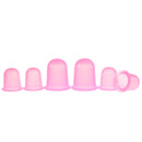 6Pcs Anti Cellulite Cupping Set Silicone Vacuum Massage Cups Kit for Body and Facial Massager for Adults Home Use