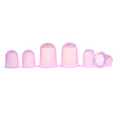 6Pieces Silicone Anti Cellulite Massage Vacuum Cupping Face Body Cups Purple