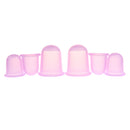 6Pieces Silicone Anti Cellulite Massage Vacuum Cupping Face Body Cups Purple