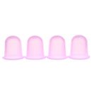 6Pieces Silicone Anti Cellulite Massage Vacuum Cupping Face Body Cups Purple