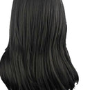 Women Black Layered Wig Synthetic Full Wigs Long Straight Cosplay Daily Costume Wig+Free Wig Cap