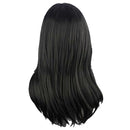 Women Black Layered Wig Synthetic Full Wigs Long Straight Cosplay Daily Costume Wig+Free Wig Cap