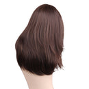 20'' Layered Charming Long Brown Hair Synthetic Wig Women's Party Fashion Wigs with Free Cap