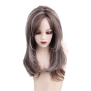 Women Long Wave Synthetic Hairpieces Wigs, Curly Wavy Blend Hair Wigs, for Daily, Wedding, Party