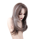 Women Long Wave Synthetic Hairpieces Wigs, Curly Wavy Blend Hair Wigs, for Daily, Wedding, Party